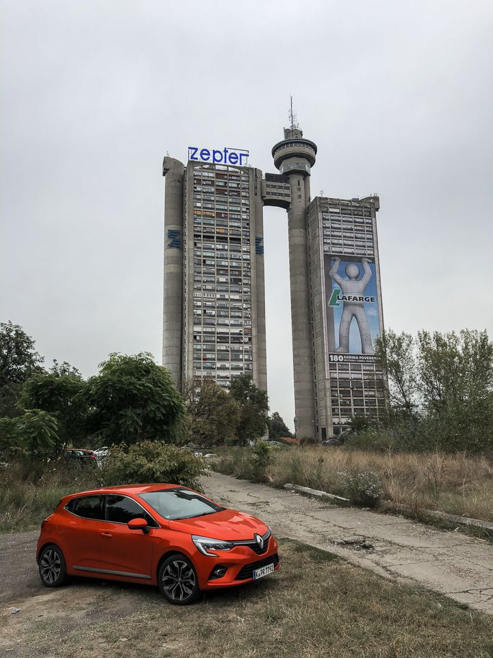 Western City Gate - Genex Tower. The view welcoming tourists arriving from the west